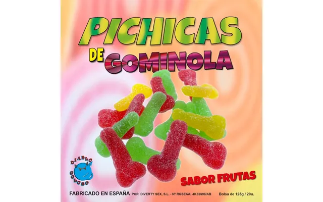 Diablo Goloso Fruit Gumminol Pichitas With Sugar
