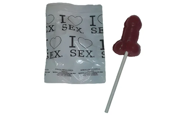 Diablo Picante Strawberry & Cherry Candy Penis Lollipop