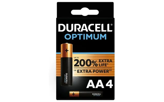 Duracell Optimum 200 Alkaline Battery Aa Lr6 4 Unit