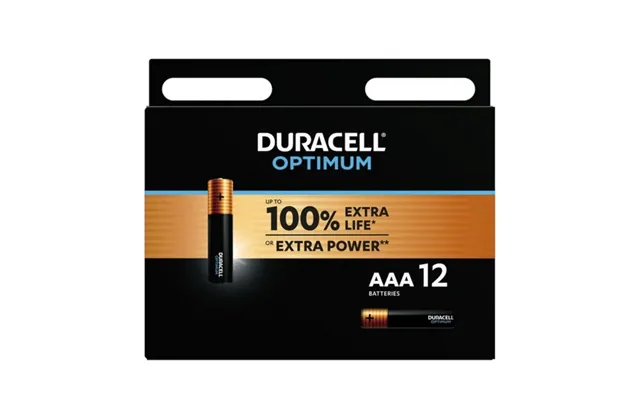 Duracell Optimum 200 Alkaline Battery Aaa Lr03 12 Unit