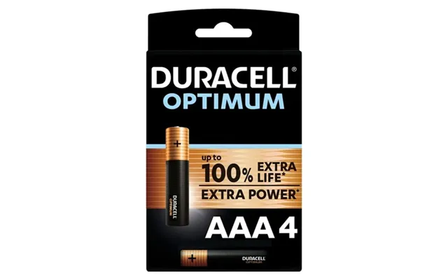 Duracell Optimum 200 Alkaline Battery Aaa Lr03 4 Unit