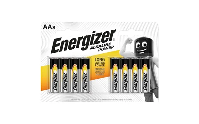 Energizer Power Alkaline Battery Aa Lr6 8 Unit