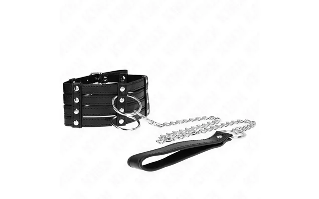 Kink Collar & Gag Kink - Necklace With Belt 65 Cm Sub Style Adjustable 35-51 Cm X 7 Cm
