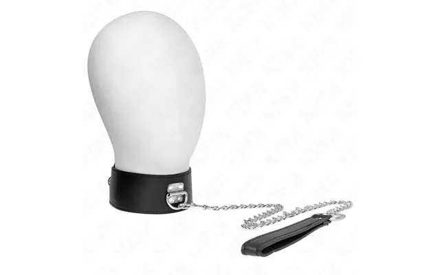 Kink Collar & Gag Kink - Necklace With Belt 65 Cm With Wide Black Strap Adjustable 33