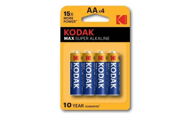 Kodak Max Alkaline Battery Aa Lr6 Blister * 4