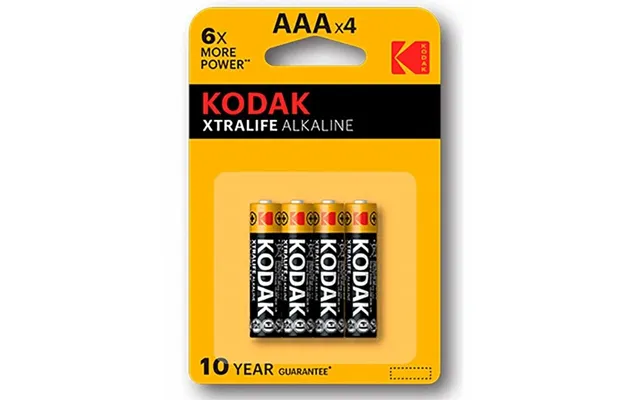 Kodak Xtralife Alkaline Battery Aaa Lr03 Blister * 4