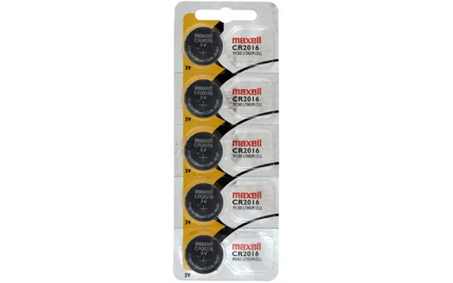 Maxell Cr2016 3v Lithium Button Cell Blister*5