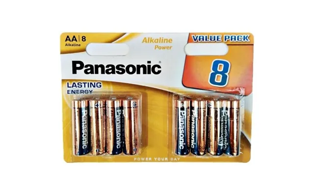 Panasonic Bronze Alkaline Aa Battery Lr6 Blister*8