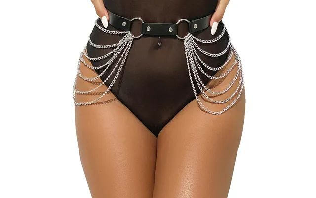 Subblime Fetish Subblime - Leather Chainbelt Black One Size