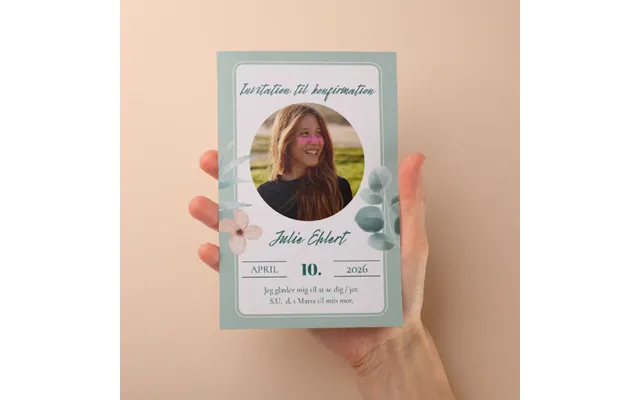 Indbydelse Til Konfirmation - Design 11
