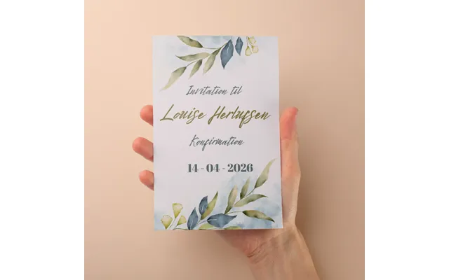 Indbydelse Til Konfirmation - Design 13