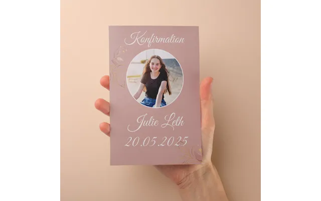 Indbydelse Til Konfirmation - Design 3