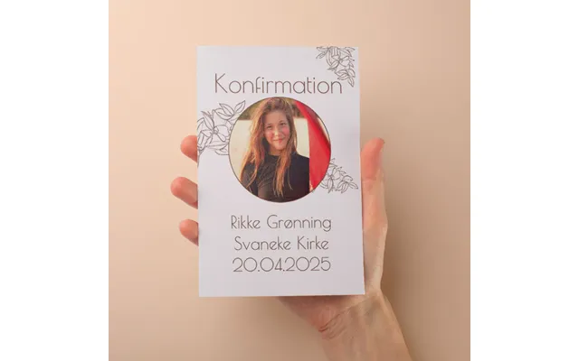 Indbydelse Til Konfirmation - Design 6