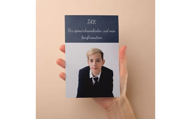 Takkekort Til Konfirmation - Design 3