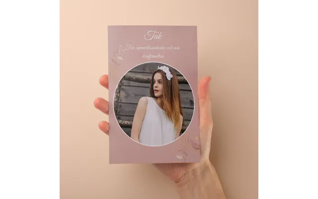 Takkekort Til Konfirmation - Design 4