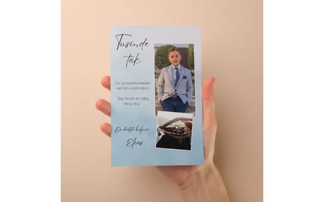 Takkekort Til Konfirmation - Design 8