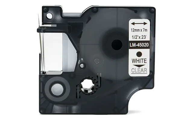 Dymo 45020 D1 Hvid På Transparent Tape - Kompatibel S0720600