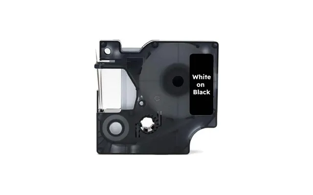 Dymo 53721 Hvid På Sort Tape - Kompatibel S0721010