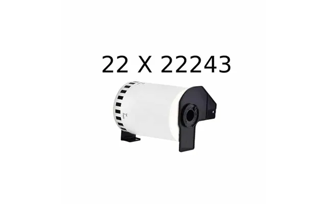 Rabatpakke - 22 Stk Brother Dk22243 Kontinuerlige Papirtape Etiketter Kompatibel 10