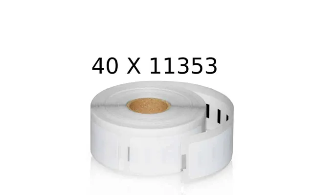 Rabatpakke - 40 Stk Dymo 11353 Universaletiketter Kompatibel S0722530 25x13mm product image