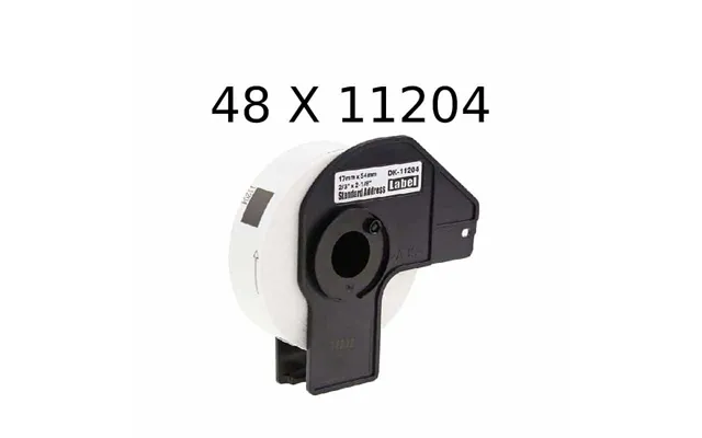 Rabatpakke - 48 Stk Brother Dk11204 Etiketter Kompatibel 400 Stk 17 X 54mm