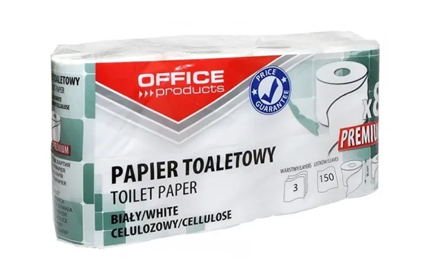 Toiletpapir 3 Lags - 8 Ruller Á 150 Ark Pr. Rulle