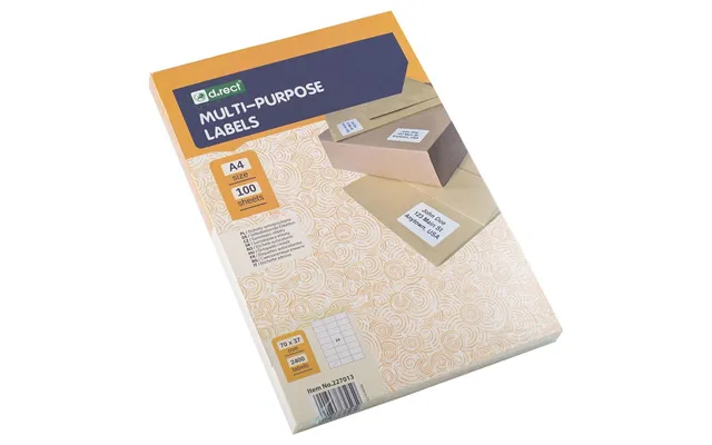 Universaletiketter - 1000 Labels I Alt, 105 X 57mm, 10 Stk Pr Ark, 100 Ark