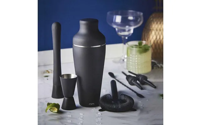 Sort Cocktail Shaker Sæt