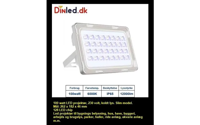 - 100w Professionel Led Projektør