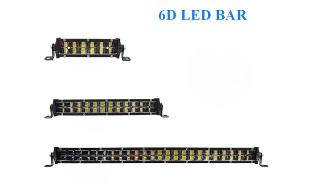 - 2 Rækkers 6d Led Lys Bro Lys Bar 36