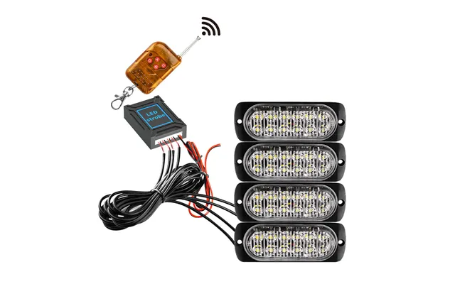 - 4 X 12 Led Blitzblink Strobe Blink 12 24v