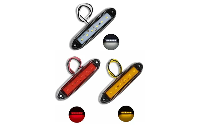 - 6 Led Markeringslygte, 12- 24v
