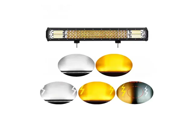 - Led Lys Bro Lys Bar 288 Watt 12 24 Volt Hvid Gul M. Blitzblink