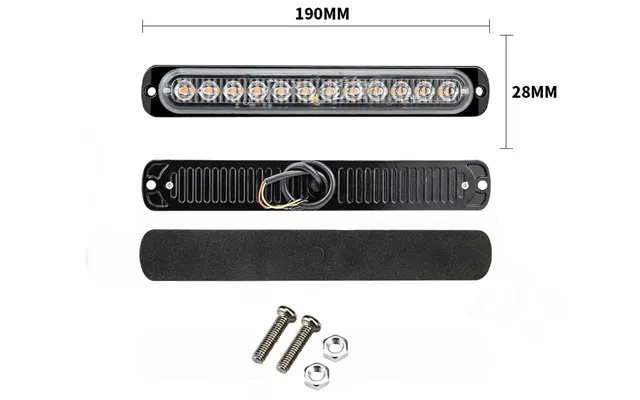 12 Led Blitzblink Strobe Blink 12v 24v - Aflang