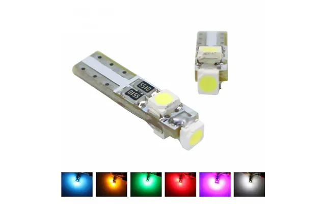 T5 Led Instrument Pærer M. 3 Led - 12v