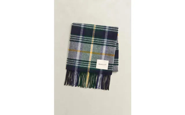 Checked Wool Scarf