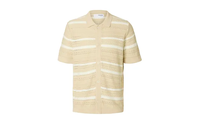 Slhpalo Ss Knit Crochet Polo Cardig