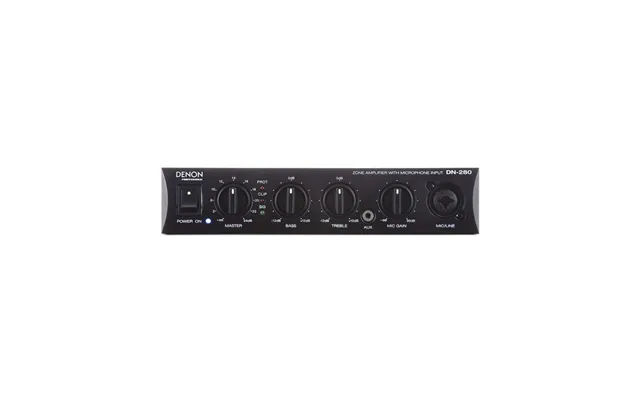 Denon Dn-280 - Single Zone Amplifier With Microphone And Line Input 100 Watt 4 Ohm Og 100volt