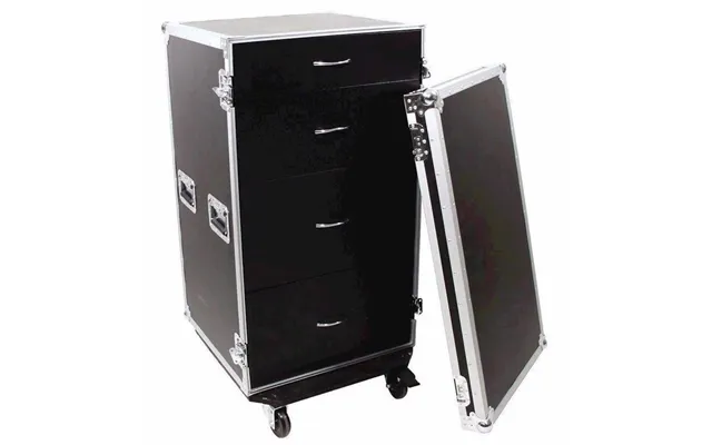 Flightcase På Hjul Med 4 Skuffer. Aftagelig Dør. 60 X 64 X 115 Cm