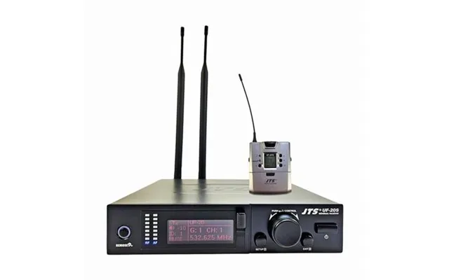 Jts Mikrofonsæt 75 Mhz Wideband 1 Kanals Modtager Og Lommesender - Uden Headset