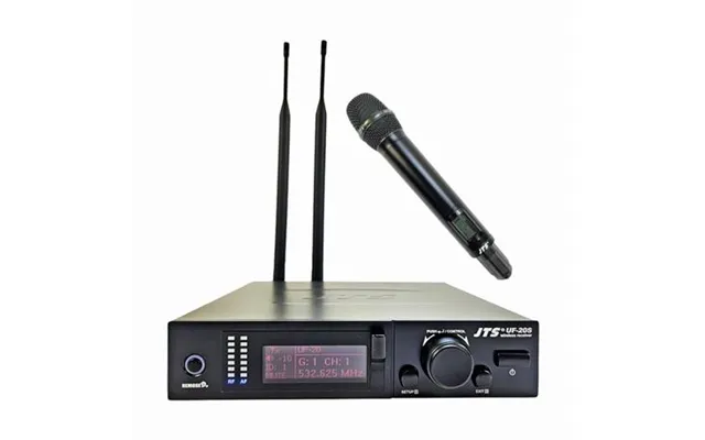 Jts Mikrofonsæt 75 Mhz Wideband 1-kanals Modtager Og Håndholdt Mikrofon