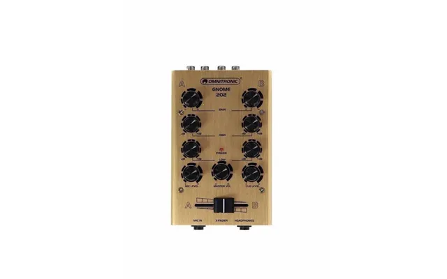 Omnitronic Gnome-202. Mini Mixer. Guld