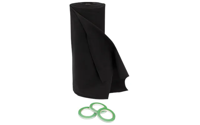 Showgear Deko Molton 160 G M Bolt 0,6m, 30m Black - 0.6 X 30 M W X L