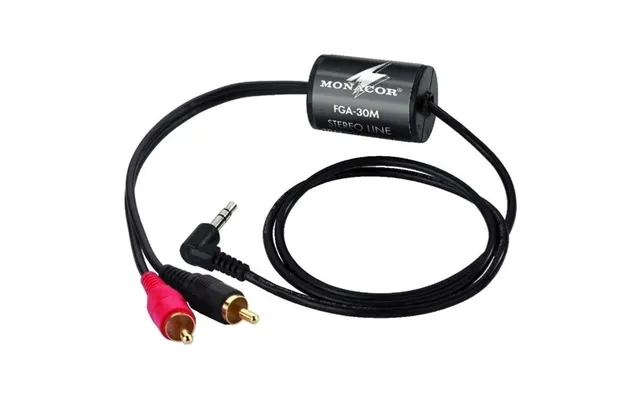 Stel Skilletrafo. Minijack Stereo - 2 X Rca. 1,15 Meter