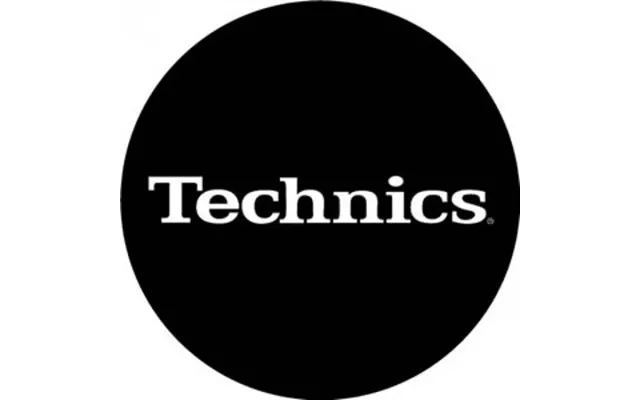 Technics Plademåtte Slipmat. Sort Filt Med Hvidt Logo