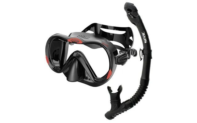 Seac Snorkelsæt Boss Reverse Dry Sort