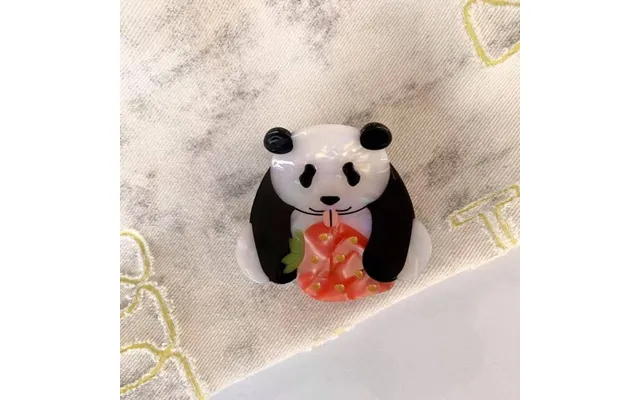 Jumbo Panda Jordbær Hårklemmer 40h1079 Panda
