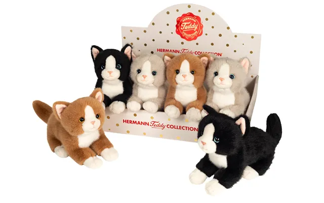 Katte Miniaturesæt I 3 Farver - 20 Cm Teddy Hermann