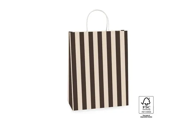 M - Papirposer Sort Beige, Til Gaver 100 Gluecksklebis