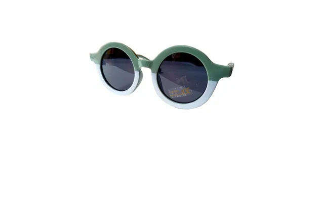 Retro Børnesolbriller I Grøn Hvid Børnesolbrille Happy By Lies